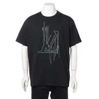 ヴィトン コットン Tシャツ 23SS L ブラック Ａランク