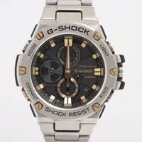 カシオ Gショック GST-B100 SS ソーラー 黒文字盤