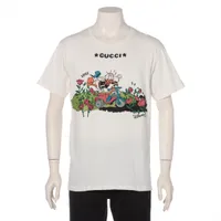 グッチ×ディズニー コットン Tシャツ 21SS XS ホワイト ＡＢランク