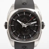 サイラス SS×ラバー AT スケルトン文字盤