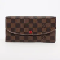 ルイ・ヴィトン ダミエ ポルトフォイユエミリー N63544 ロングウォレット コクリコ