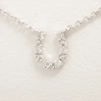 ヴァンドーム青山 ダイヤ ネックレス K10×K10WG ＡＢランク