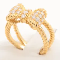 星の砂 ダイヤ リング K18(YG)