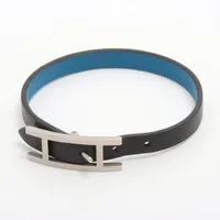 エルメス アピ レザー ブレスレット ブラック×ピンク ABランクの買取