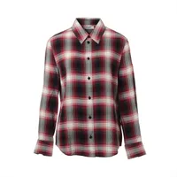 セリーヌ レーヨン シャツ 34 レッド×ホワイト
