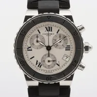 ショーメ クラスワン SS×ラバー QZ シルバー文字盤