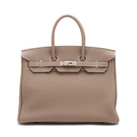 エルメス バーキン35 トゴ エトゥープ シルバー金具 ＳＡランク