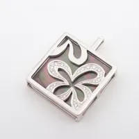 タサキ ダイヤ シェル ネックレストップ K18WG