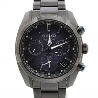 セイコー アストロン SBXC077 SS ソーラー ネイビー文字盤