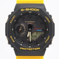 カシオ Gショック GA-B2100 SS×ラバー ソーラー 黒文字盤 ABランクの