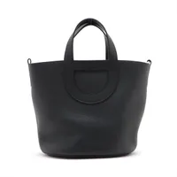 エルメス インザループ23 トリヨンクレマンス ブラック シルバー金具