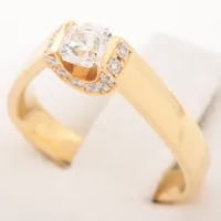 フォーエバーマーク ダイヤ リング K18(YG) J