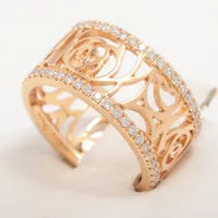 シャネル カメリア ダイヤ リング 750(PG) 46