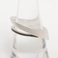 カラッチ ダイヤ サファイア リング Pt900