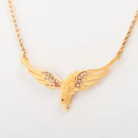 カレライカレラ ダイヤ ルビー ネックレス 750(YG)