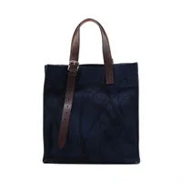 エルメス エトリヴィエール トワルゴエラン×ヴァッシュハンター ネイビー シルバー金具