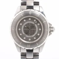 シャネル J12 H3241 SS×CE QZ グレー文字盤 Ｂランク