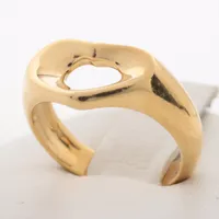 ティファニー オープンハート リング 750(YG)