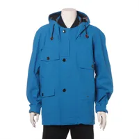 ジュンヤワタナベコムデギャルソンマン コットン×ナイロン マウンテンパーカー AD2017 S ブルー