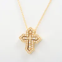 ダミアーニ ベルエポック クラウン ダイヤ ネックレス 750(YG)