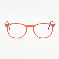 リンドバーグ チタン×プラスチック メガネ レッド