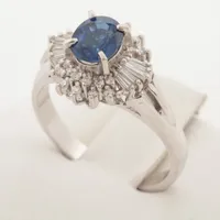 ノンブランド サファイア ダイヤ リング Pt900