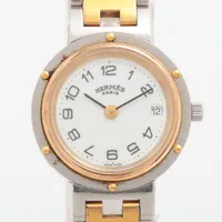 エルメス クリッパー SS×GP QZ 白文字盤