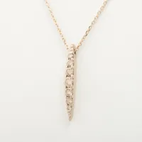 カシケイ ネイキッド ダイヤ ネックレス K18(BG)
