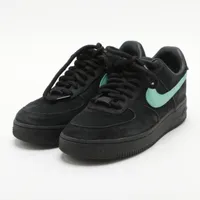 ティファニー×ナイキ レザー スニーカー 26cm ブラック×ブルー