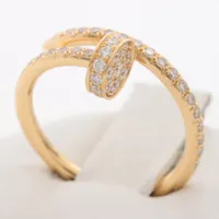 カルティエ ジュストアンクル ダイヤ リング 750(YG) 46