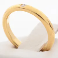 ティファニー スタッキングバンド 1P ダイヤ リング 750(YG)