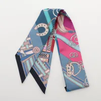 エルメス ツイリー Brides et Gris Gris 馬勒とチャーム シルク スカーフ マルチカラー