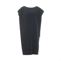 エルメス シルク×ウール ノースリーブワンピース 18AW ネイビー Ａランク