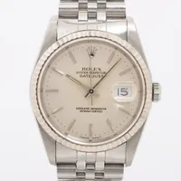 ロレックス デイトジャスト 16234 SS×WG AT シルバー文字盤