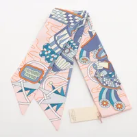 エルメス ツイリー HERMES SCARF ODYSSEY シルク スカーフ ピンク ＳＡランク