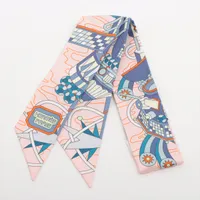 エルメス ツイリー HERMES SCARF ODYSSEY シルク スカーフ ピンク ＳＡランク