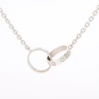 カルティエ ベビーラブ ネックレス 750(WG)