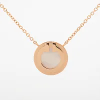 ティファニー T TWO サークル シェル ネックレス 750(PG)