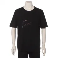 サンローランパリ コットン Tシャツ 18年 L ブラック