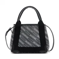 ほぼ未使用✨バレンシアガ ネイビーカバスXS レザー 2WAYハンドバッグ 黒 BALENCIAGA（バレンシアガ） バッグ ネイビーカバス XSサイズ NAVY