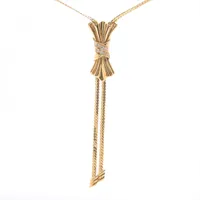 ジュネ ダイヤ ネックレス 750(YG)