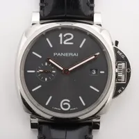 パネライ ルミノール ドゥエ PAM01250 SS×社外革 AT グレー文字盤