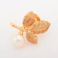 ミキモト パール ブローチ K18(YG) 約7.0mm
