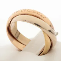 カルティエ トリニティ リング 750(YG×PG×WG) 52