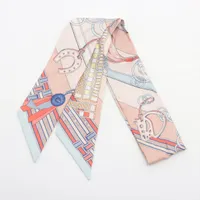 エルメス ツイリー Brides et Gris Gris 馬勒とチャーム シルク ツイリー