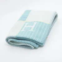 エルメス アヴァロン ウール×カシミヤ ブランケット ボルドー AB