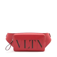 ヴァレンティノガラヴァーニ VLTN レザー ボディバッグ レッド Ａランク