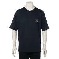 エルメス コットン×レザー Tシャツ 23SS M ブラック ＳＡランク