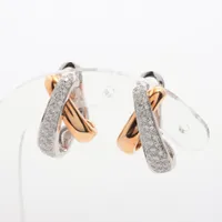 モニッケンダム ダイヤ イヤリング 750(YG×WG)