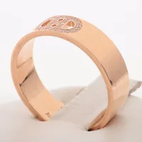 エルメス Hダンクル ダイヤ リング 750(PG) 54